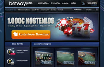 Das Betway Casino besuchen